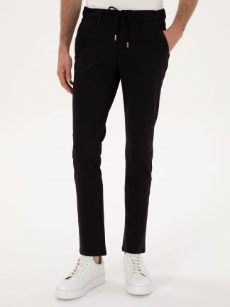 شلوار کتان مردانه مشکی پیرکاردین