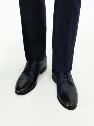 کفش رسمی مردانه سرمه ای پیرکاردین