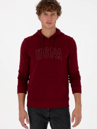 هودی مردانه زرشکی یو اس پولو
