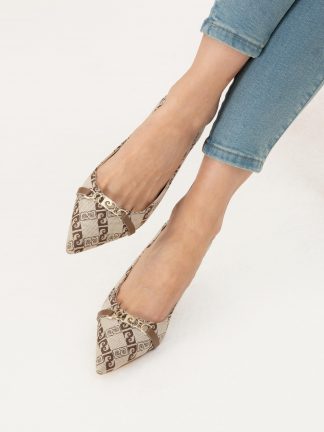 کفش پاشنه بلند زنانه بژ پیرکاردین