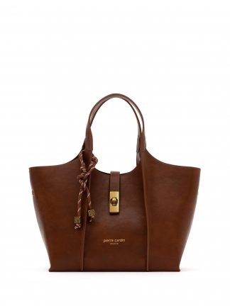 کیف دوشی زنانه قهوه ای پیرکاردین