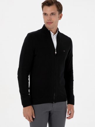 ژاکت مردانه مشکی یو اس پولو