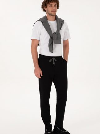 شلوار راحتی مردانه مشکی یو اس پولو