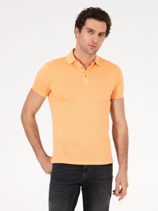 پولوشرت مردانه نارنجی کاشارل
