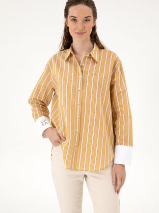 شومیز زنانه آبی نفتی یو اس پولو