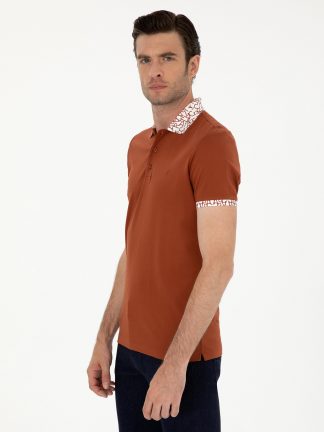 پولوشرت مردانه آجری کاشارل