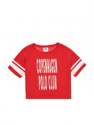 تی شرت دخترانه قرمز یو اس پولو