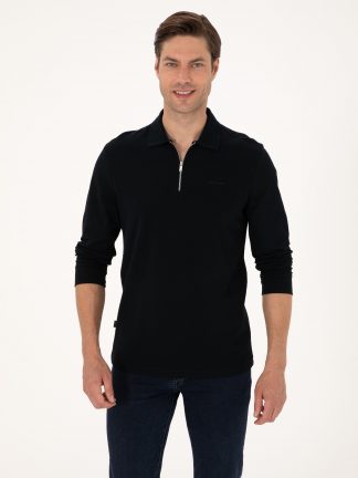 سویشرت مردانه مشکی پیرکاردین