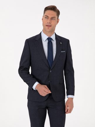 کت و شلوار مردانه سرمه ای پیرکاردین