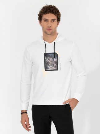 هودی مردانه سفید کاشارل