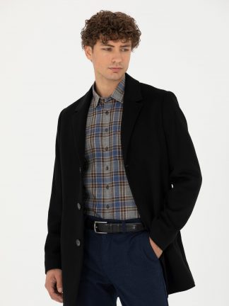 پالتو مردانه مشکی پیرکاردین