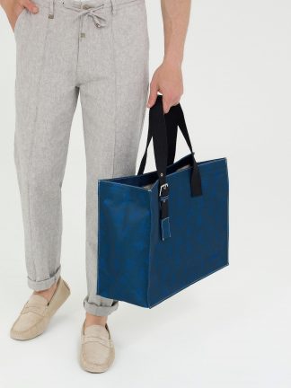 کیف مردانه آبی تیره کاشارل