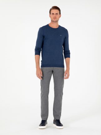 شلوار کتان مردانه خاکستری پیرکاردین