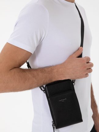 کیف مردانه مشکی کاشارل