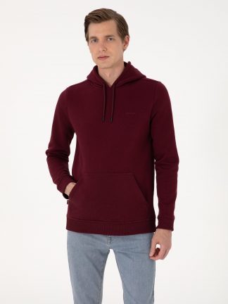 هودی مردانه زرشکی پیرکاردین