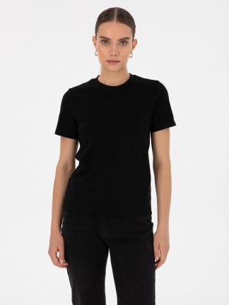 تیشرت زنانه مشکی پیرکاردین