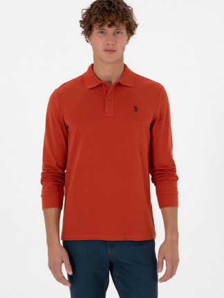 سویشرت مردانه آجری یو اس پولو