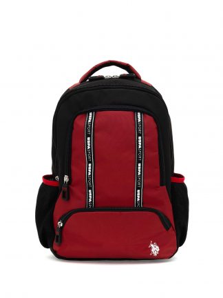 کوله پشتی پسرانه زرشکی یو اس پولو