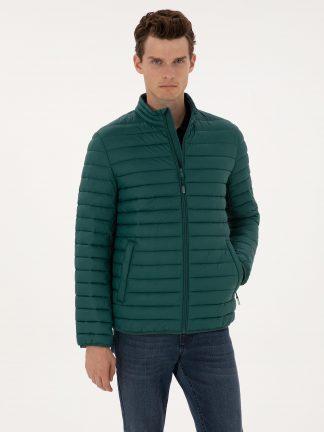 کاپشن مردانه سبز تیره پیرکاردین