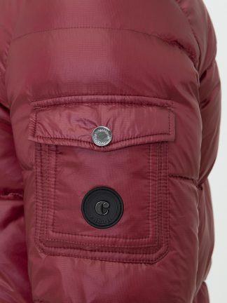 کاپشن مردانه زرشکی کاشارل