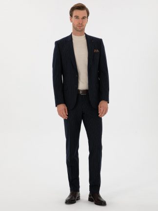 کت و شلوار مردانه سرمه ای کاشارل