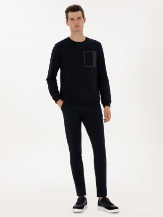 شلوار راحتی مردانه سرمه ای پیرکاردین