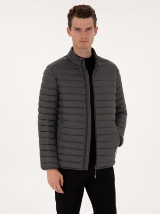 کاپشن مردانه خاکستری تیره پیرکاردین