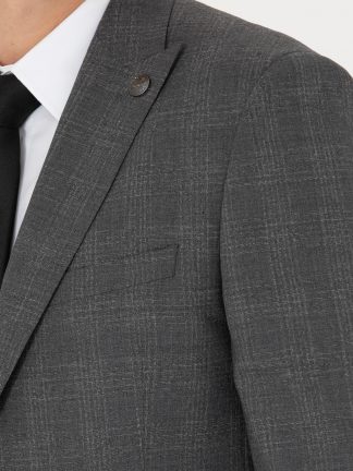 کت و شلوار مردانه خاکی ملانژ پیرکاردین