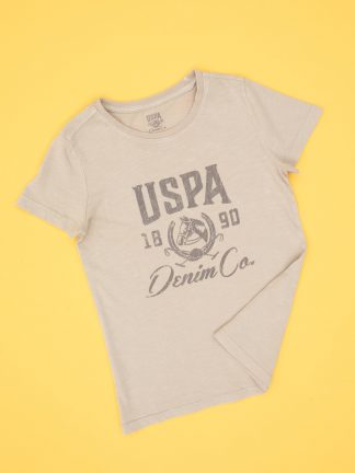 تی شرت پسرانه طوسی یو اس پولو