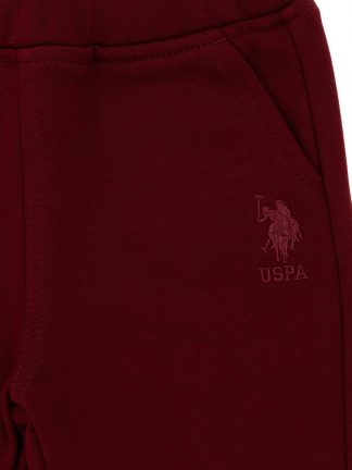 شلوار راحتی پسرانه زرشکی یو اس پولو