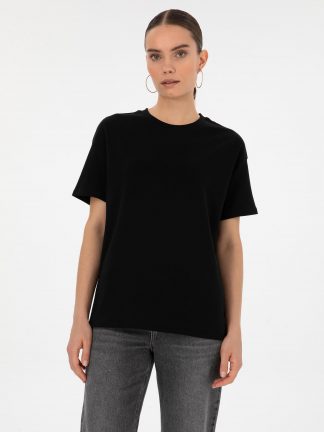 تیشرت زنانه مشکی پیرکاردین