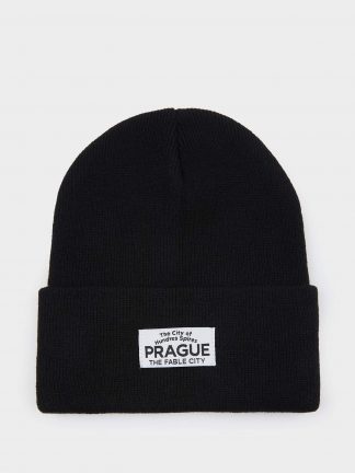 کلاه بافت زنانه مشکی دفکتو