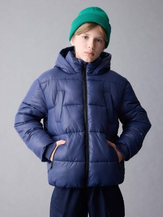 کاپشن پسرانه سرمه ای دفکتو