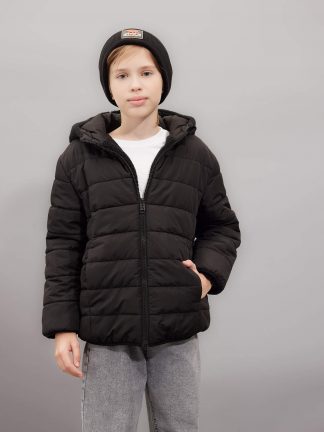 کاپشن پسرانه مشکی دفکتو