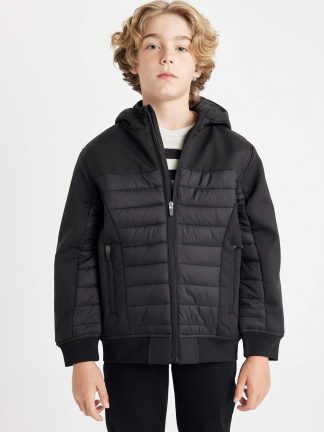 کاپشن پسرانه مشکی دفکتو