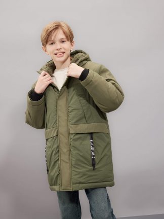 کاپشن پسرانه خاکی دفکتو