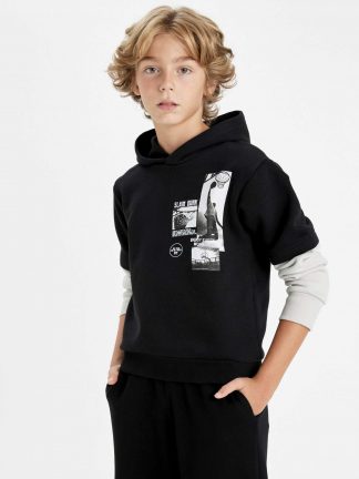 هودی پسرانه مشکی دفکتو