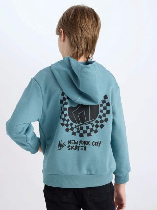 هودی پسرانه آبی دفکتو