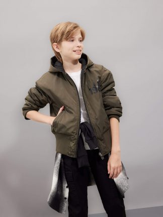 کاپشن پسرانه مشکی دفکتو