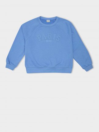 سویشرت دخترانه آبی دفکتو