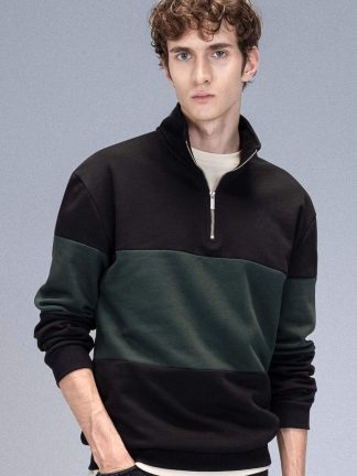 سویشرت مردانه مشکی دفکتو