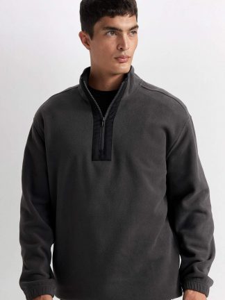 سویشرت مردانه خاکستری تیره دفکتو