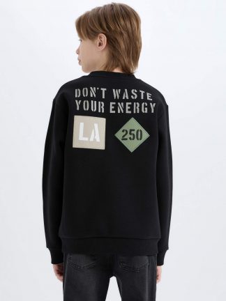 سویشرت پسرانه مشکی دفکتو