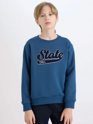 سویشرت پسرانه نیلی دفکتو