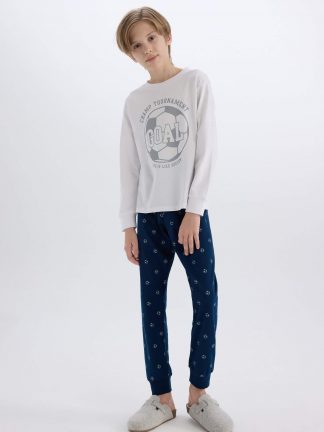 ست لباس راحتی پسرانه سفید دفکتو