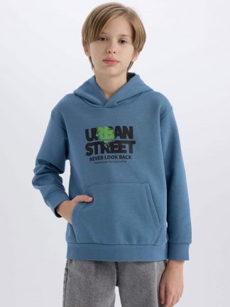 هودی پسرانه آبی دفکتو