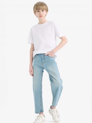 شلوار جین پسرانه آبی روشن دفکتو