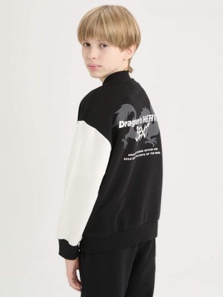 ژاکت پسرانه مشکی دفکتو