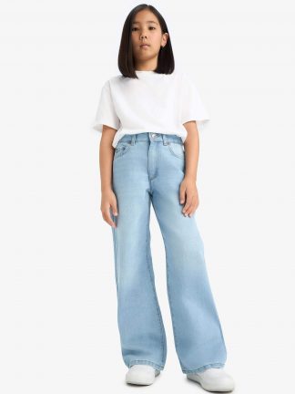 شلوار دخترانه آبی روشن دفکتو