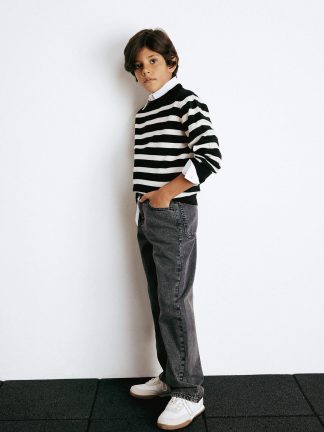 شلوار جین پسرانه مشکی دفکتو